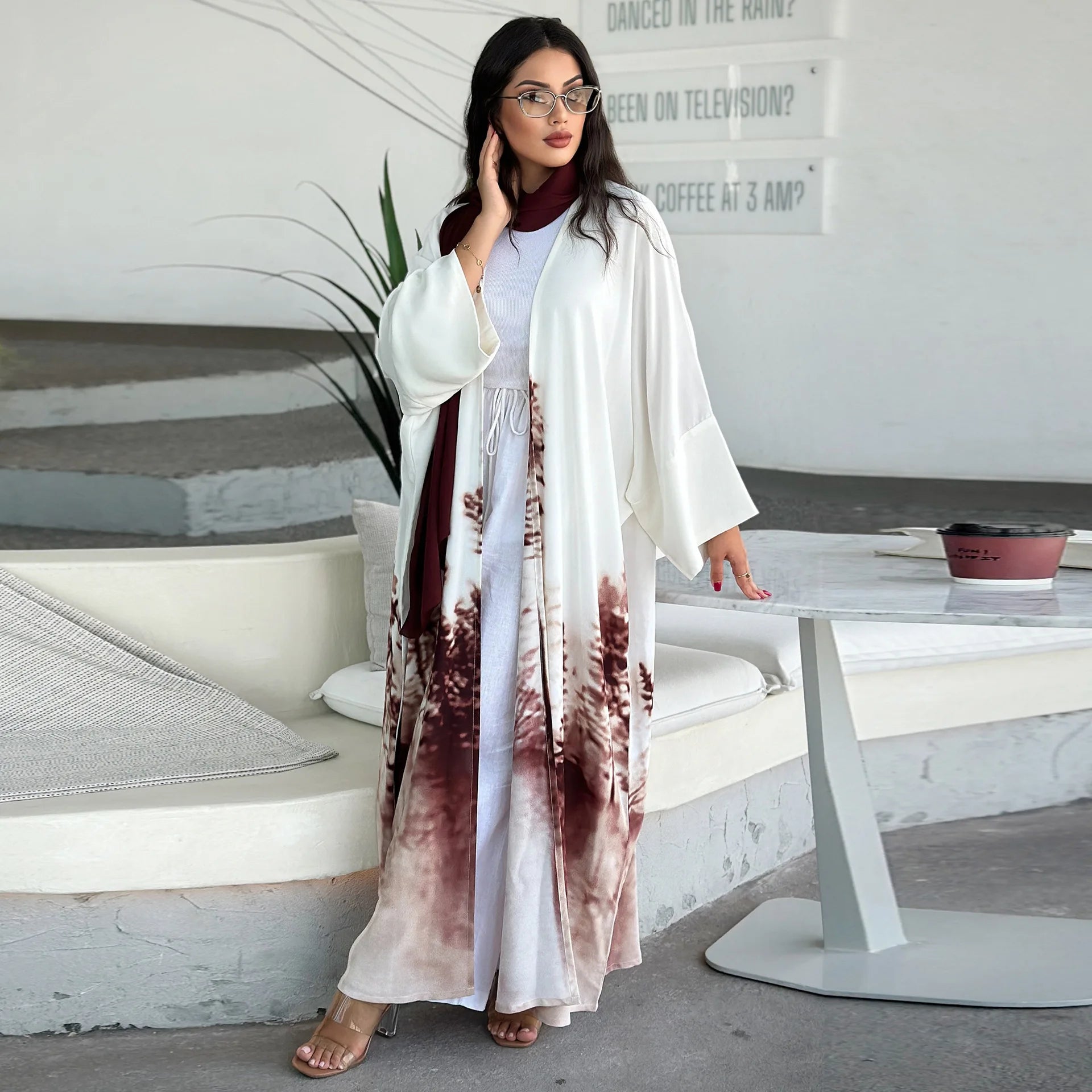 Kimono Abaya Damen Dubai Kaftan Modest Dress