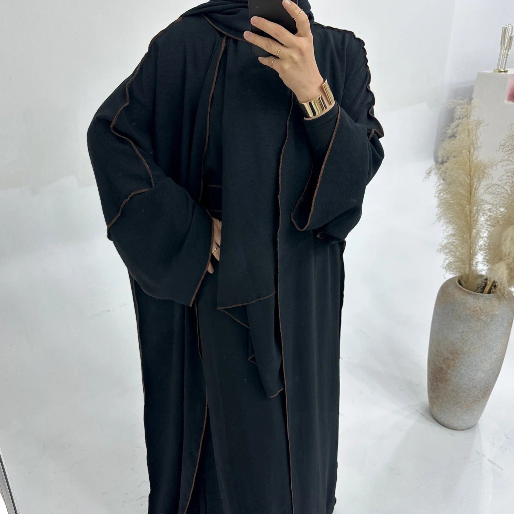 Elegant Modest Luxury Abaya Set