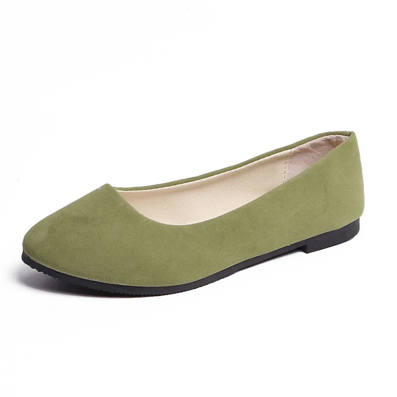 Plus Size 35-43 Women Flats Slip