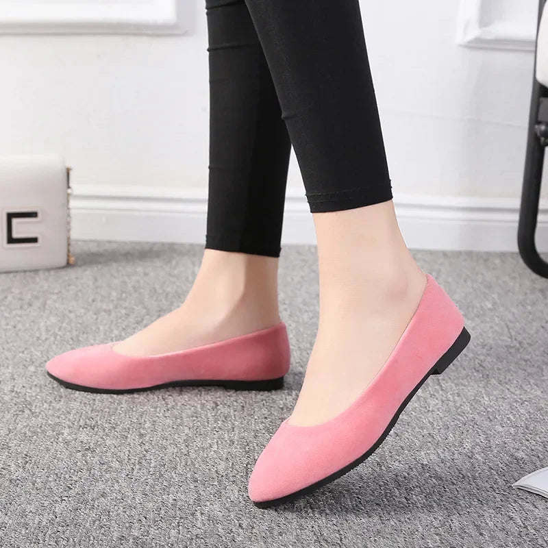 Plus Size 35-43 Women Flats Slip