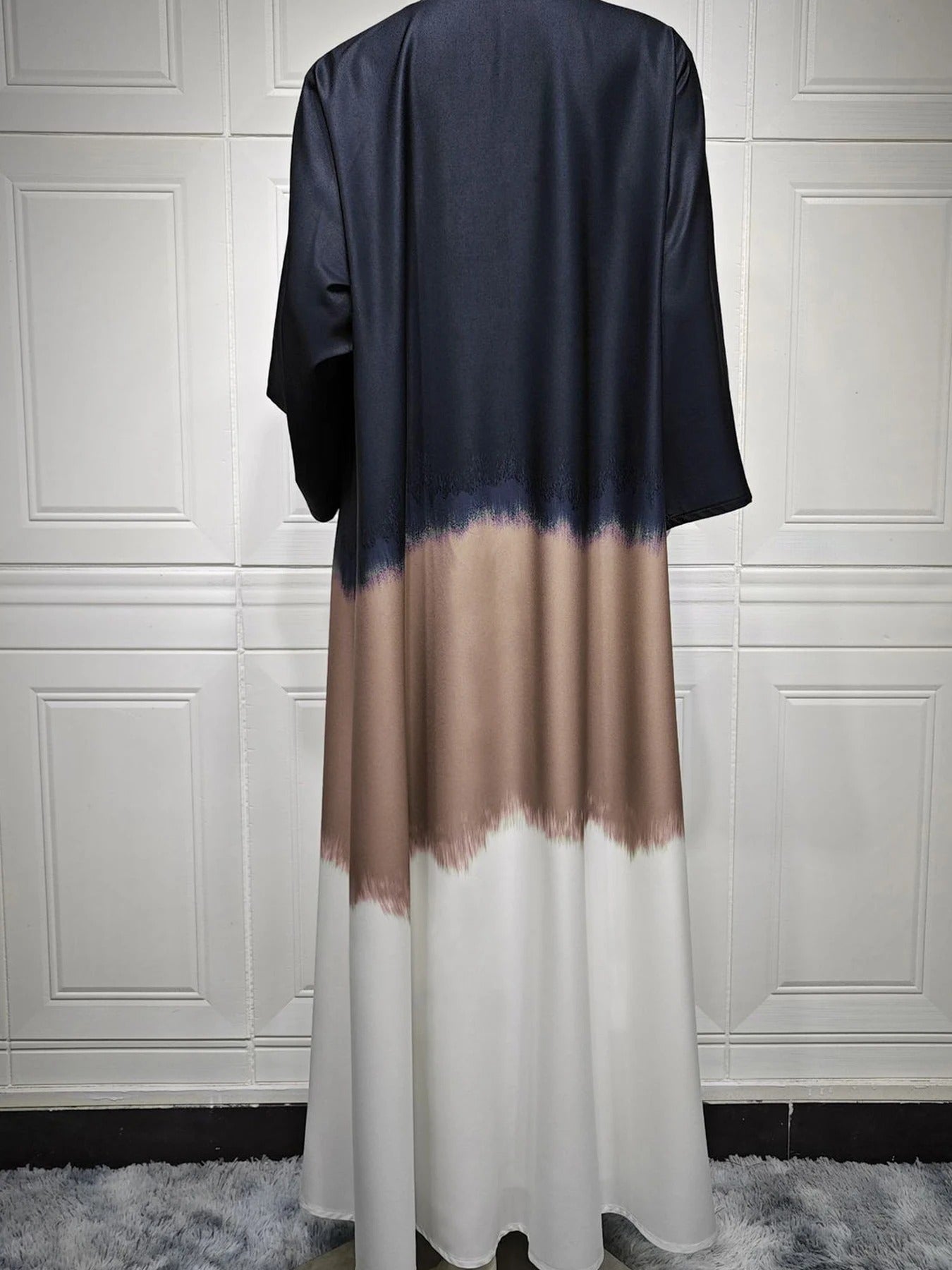 Tie Dyed Long Dress Party Evening Robe Abaya