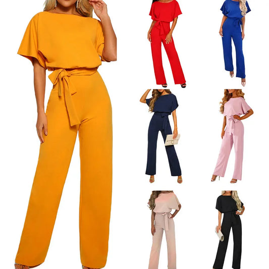 Women Romper Jumpsuit Office Ladies