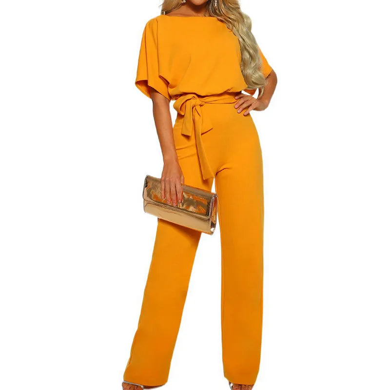 Women Romper Jumpsuit Office Ladies