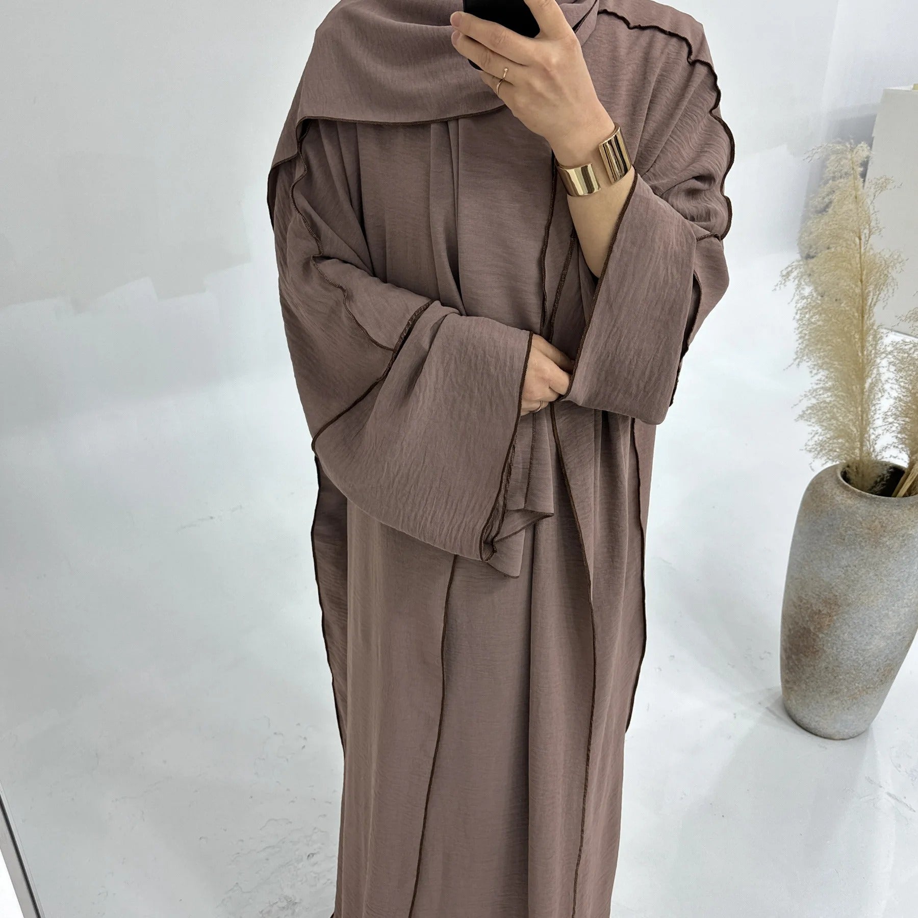 Elegant Modest Luxury Abaya Set