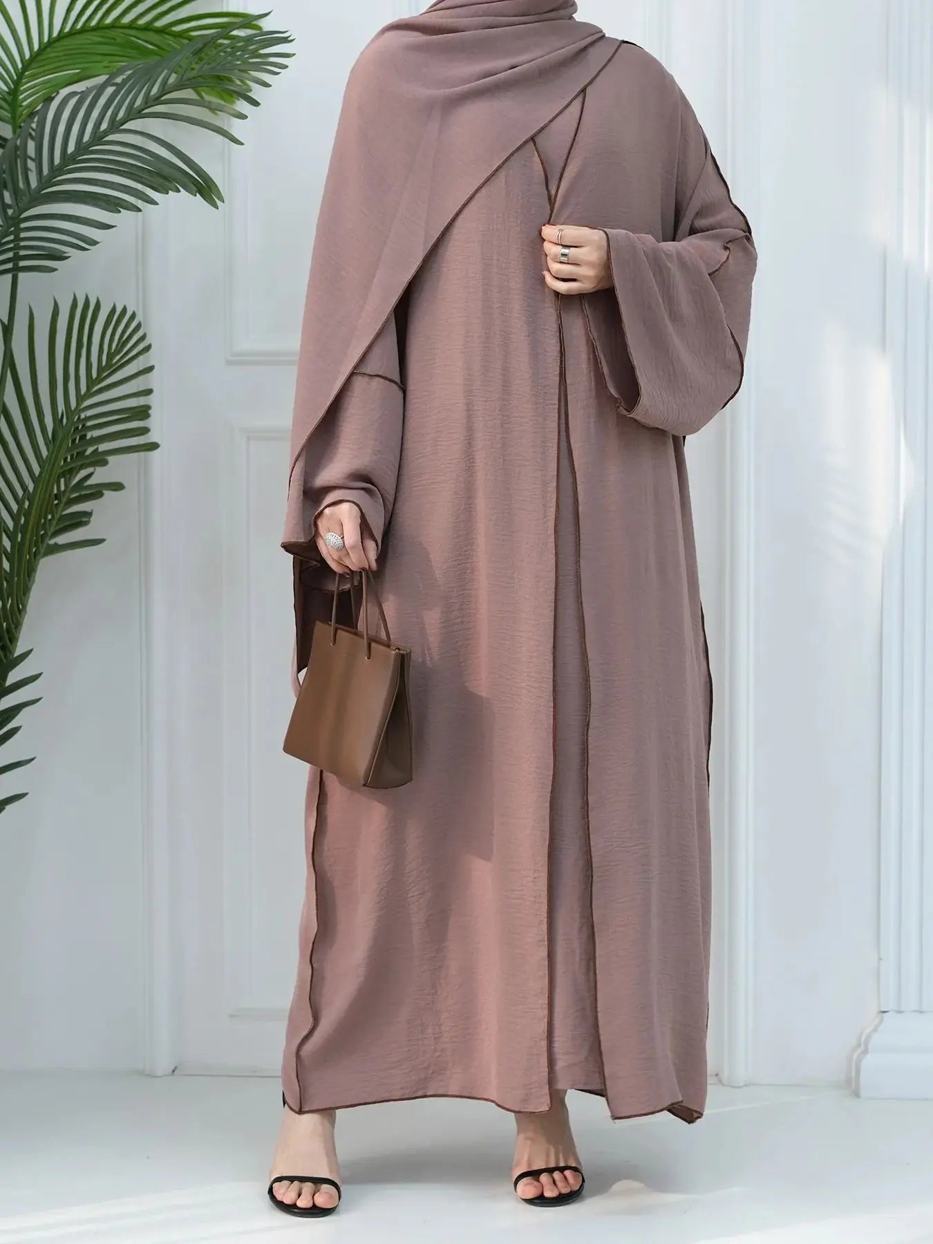 Elegant Modest Luxury Abaya Set