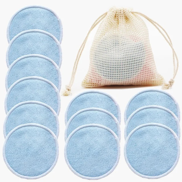 12PC Reusable Cotton Pads Makeup Remover