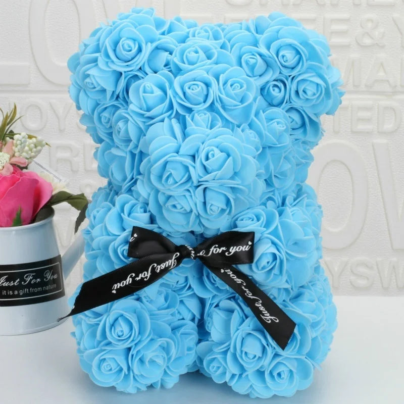 Romantic Valentine's Day Flower rose bear