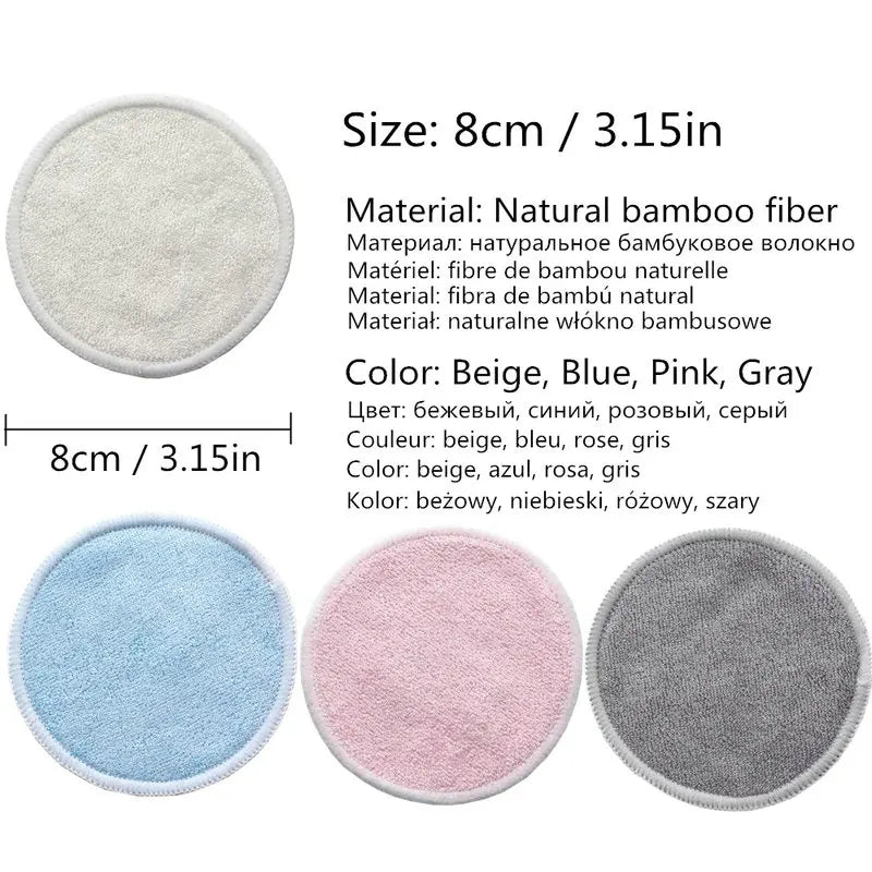 12PC Reusable Cotton Pads Makeup Remover