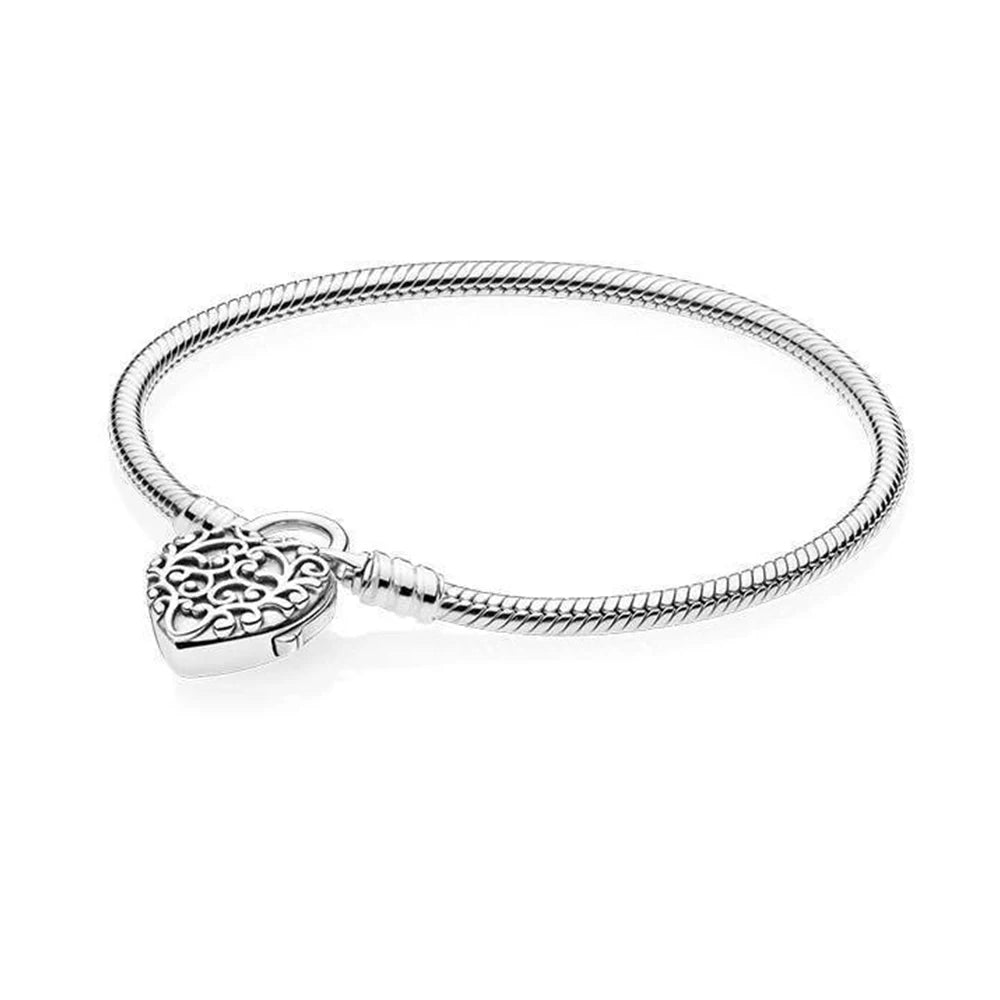 Silver Bracelet Snake Bone Chain