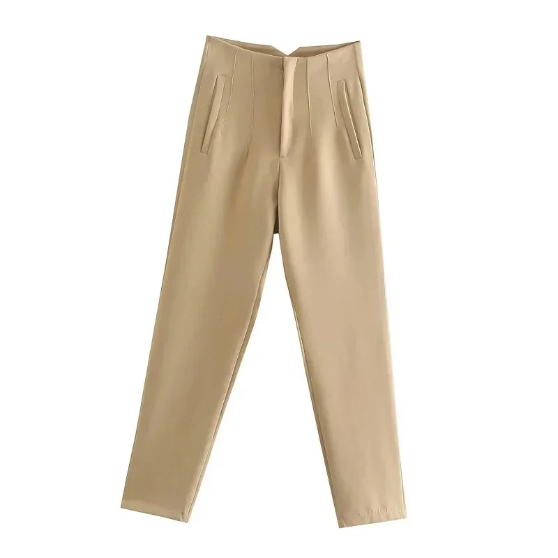 Fashion Office Wear High waist Pants