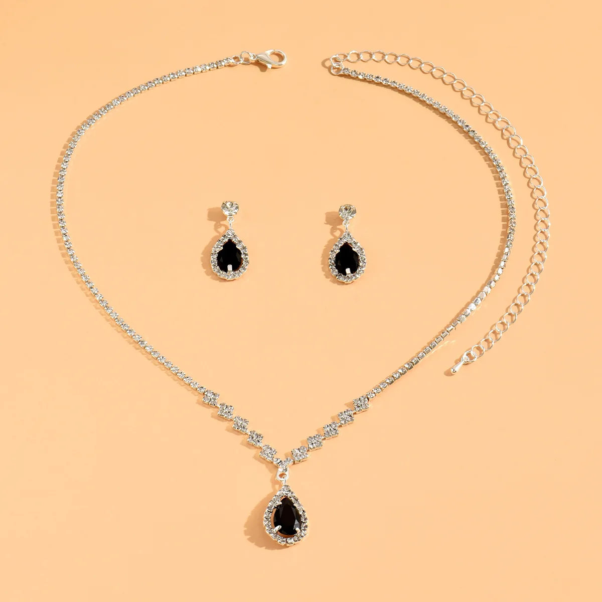 Droplet Necklace and Earring Set