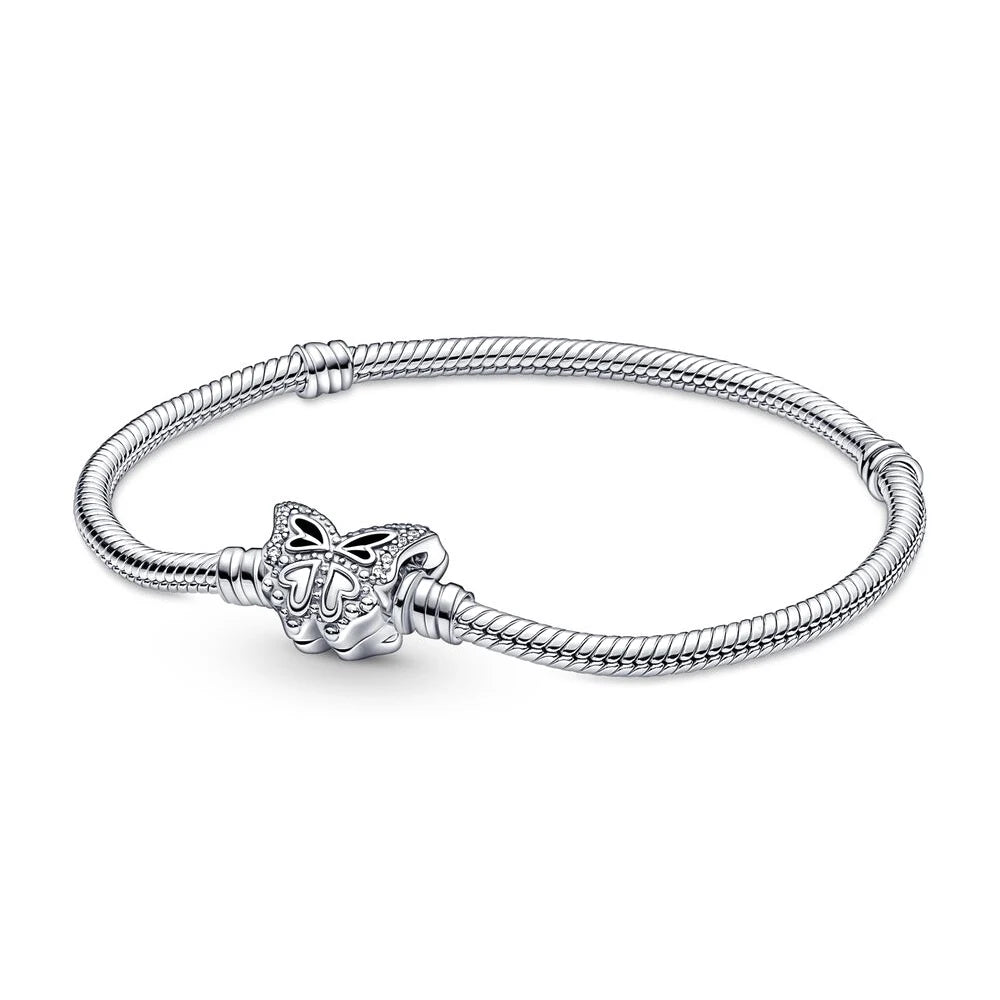 Silver Bracelet Snake Bone Chain