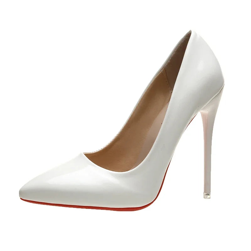 Women Shoes Red High Heels Pointed Toe 12cm Pumps