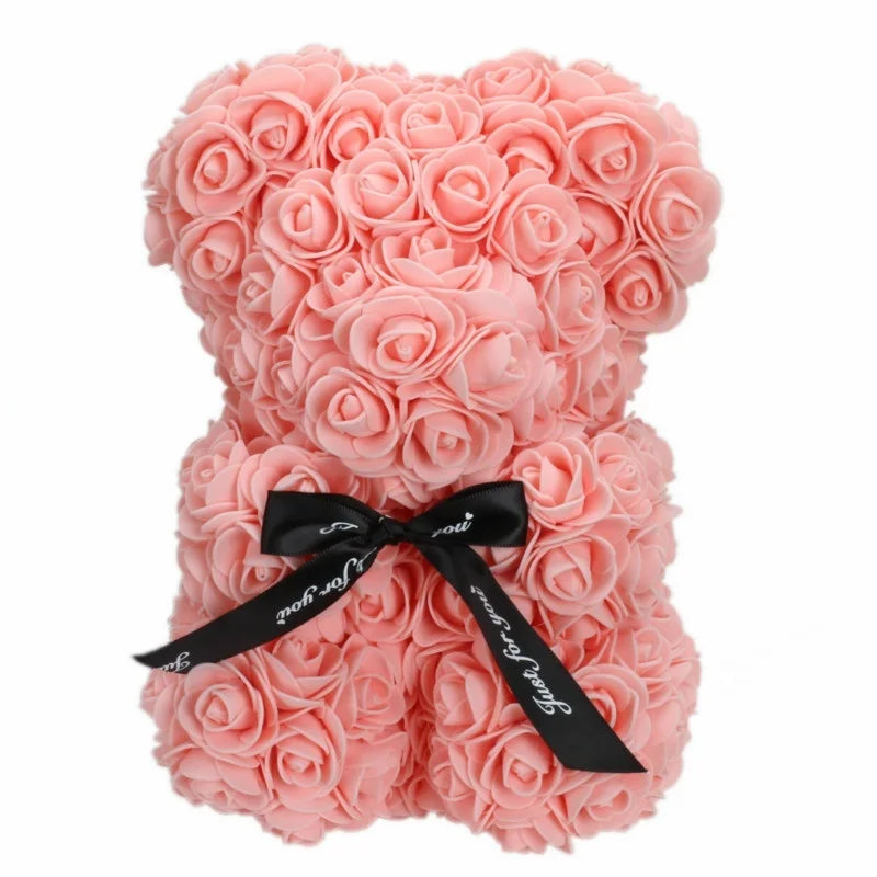 Romantic Valentine's Day Flower rose bear