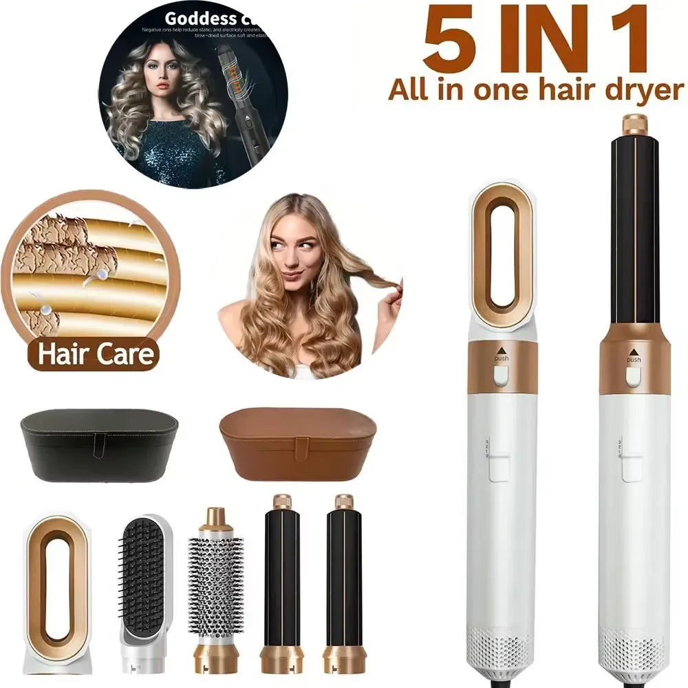 5 in 1 Hair Dryer Hot Comb Set