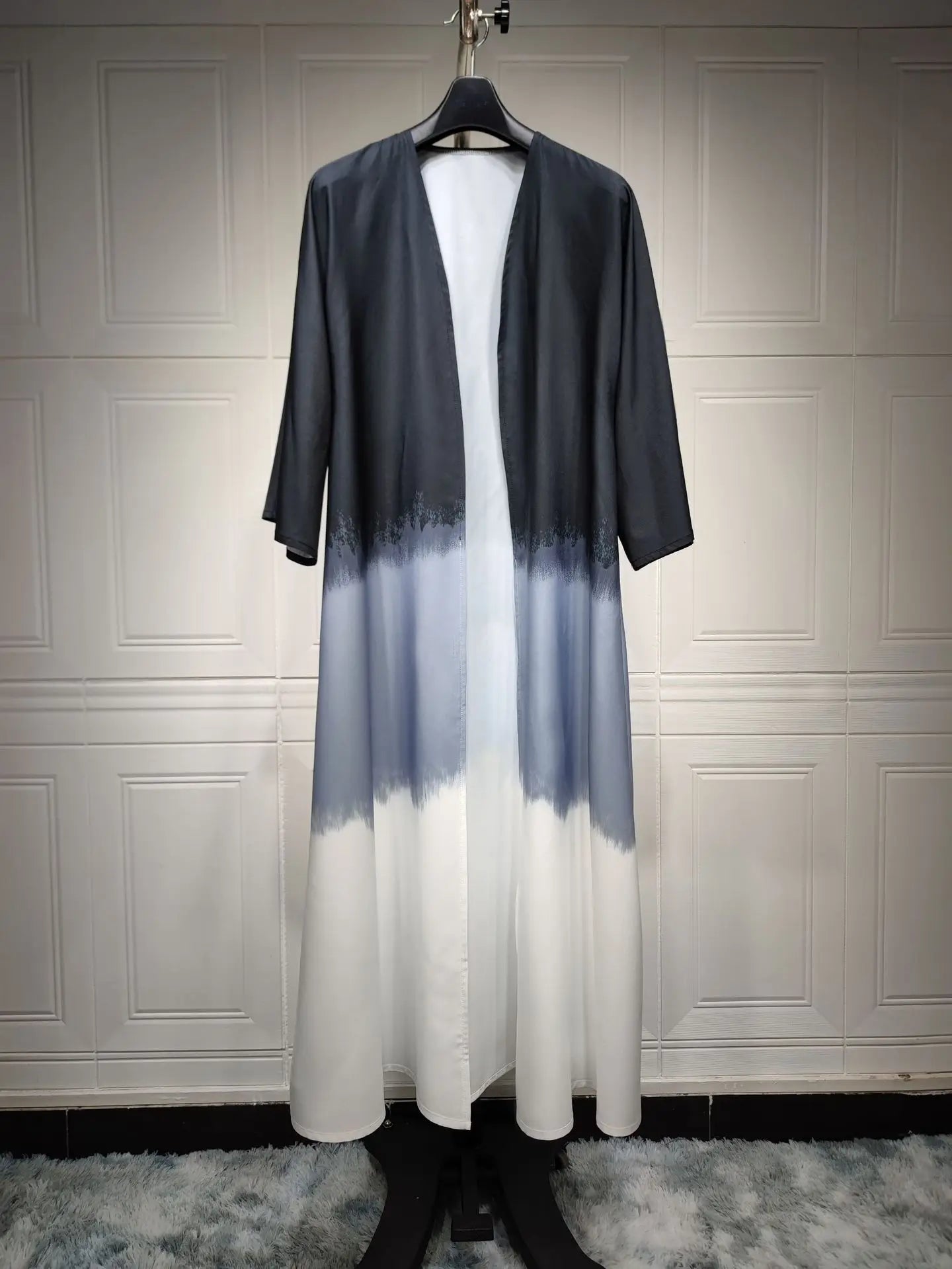 Tie Dyed Long Dress Party Evening Robe Abaya