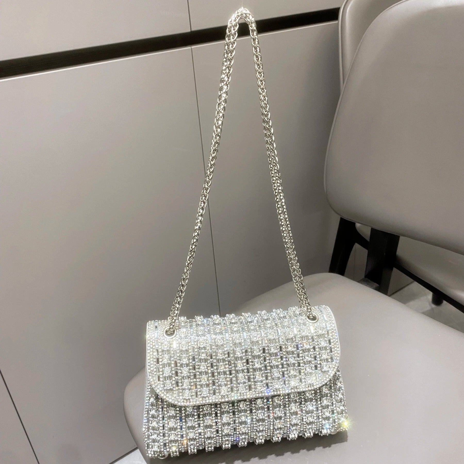 Rhinestones Evening clutch Bag