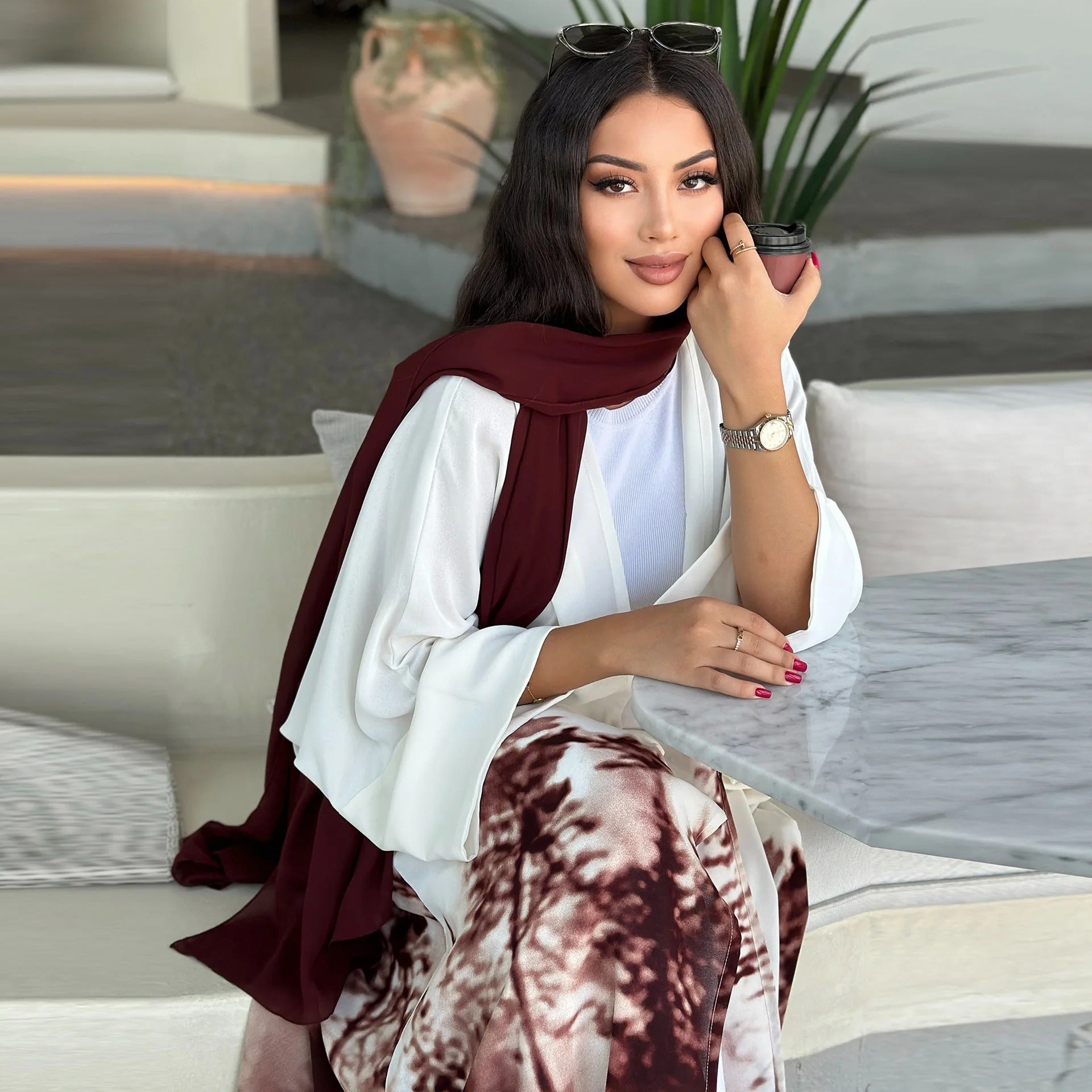 Kimono Abaya Damen Dubai Kaftan Modest Dress