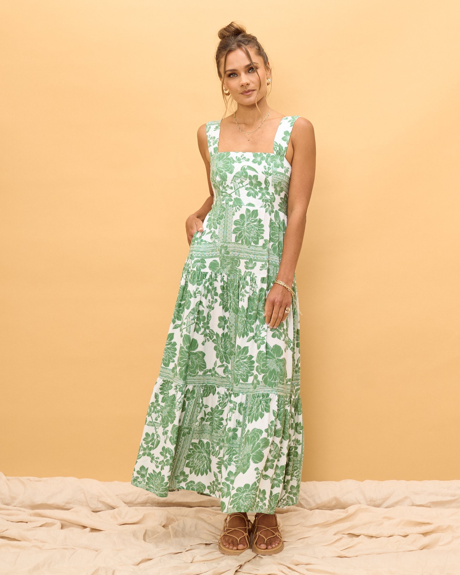 Viridiana Floral Maxi Dress