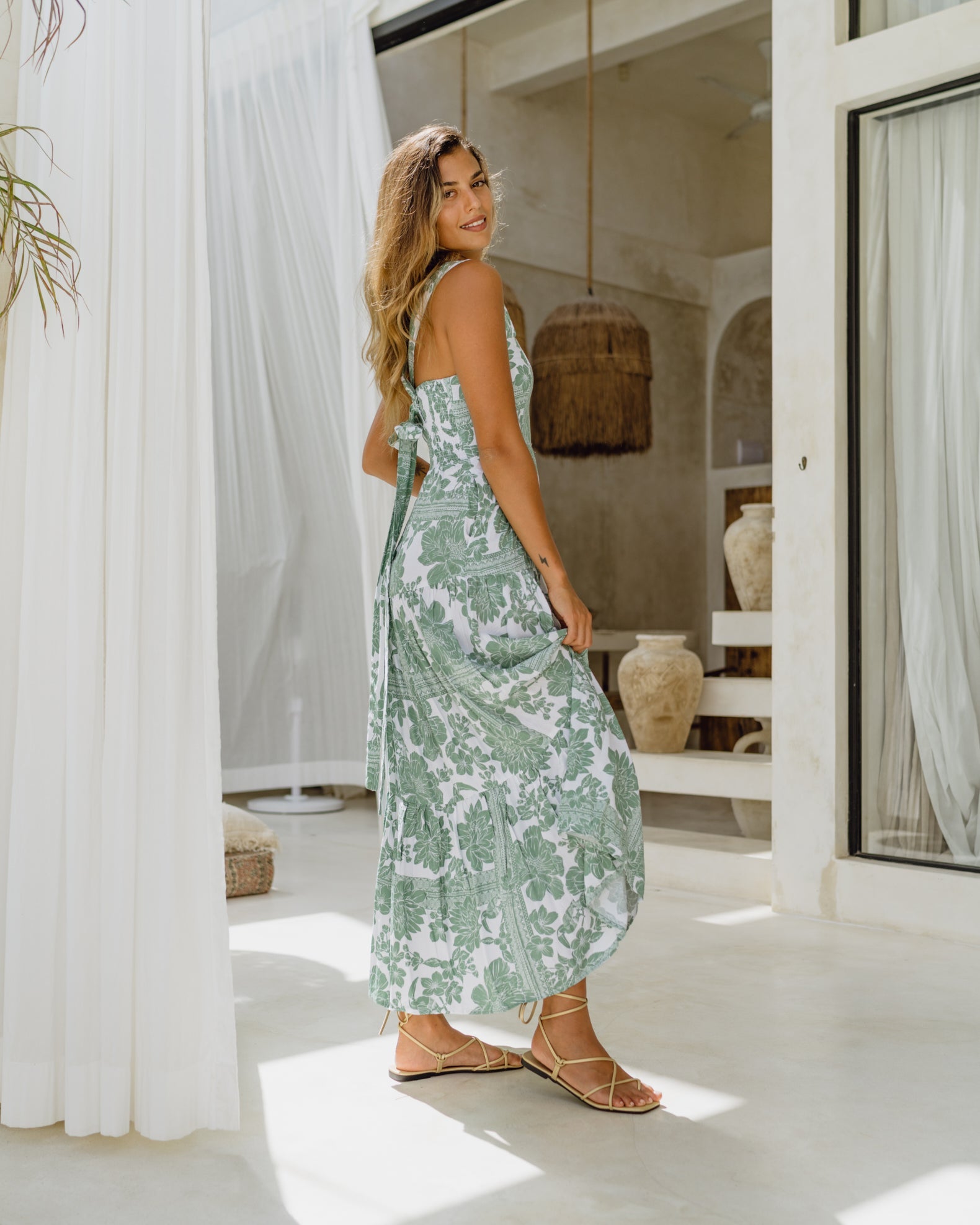 Viridiana Floral Maxi Dress